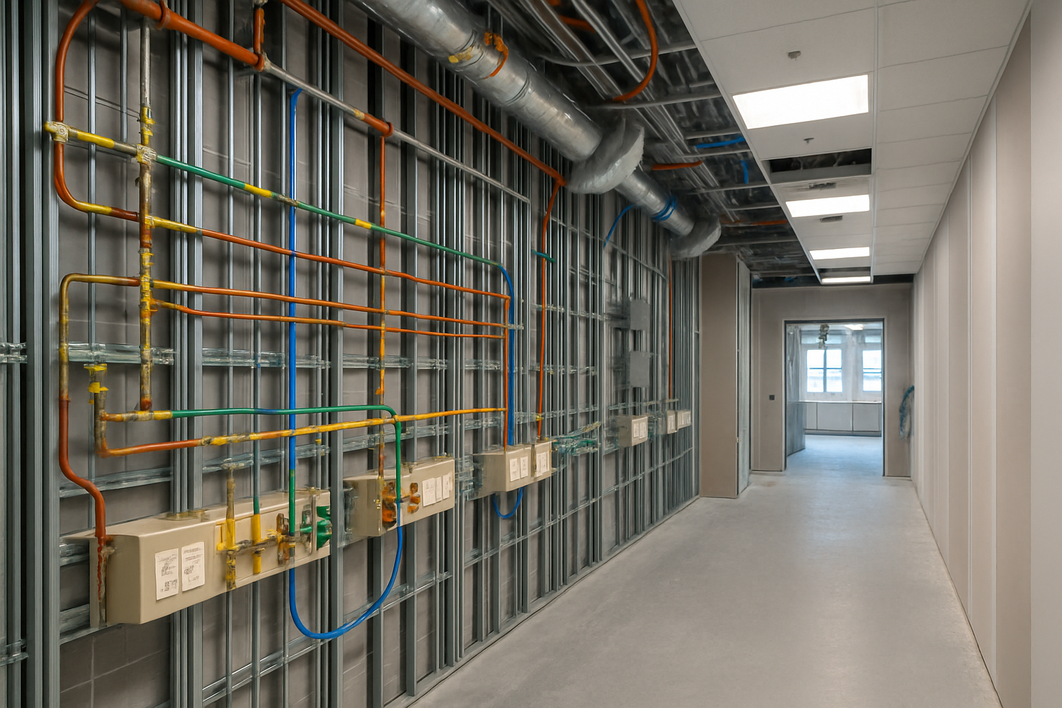 Gipskonstruktion på hospital