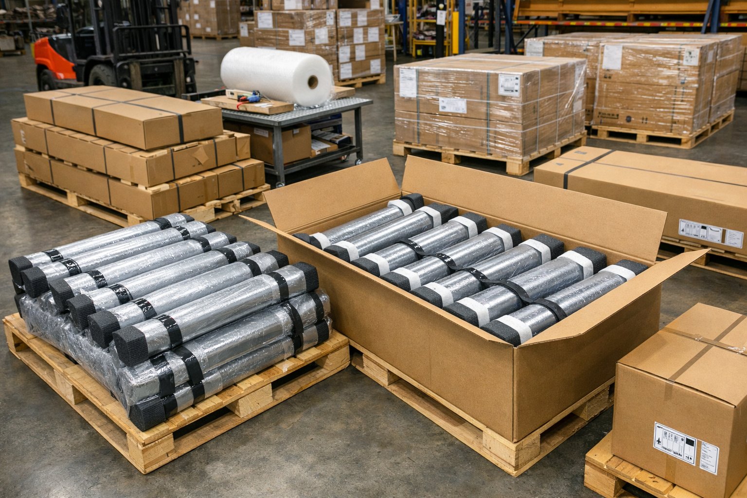 Packaging and shipping area for outbound orders