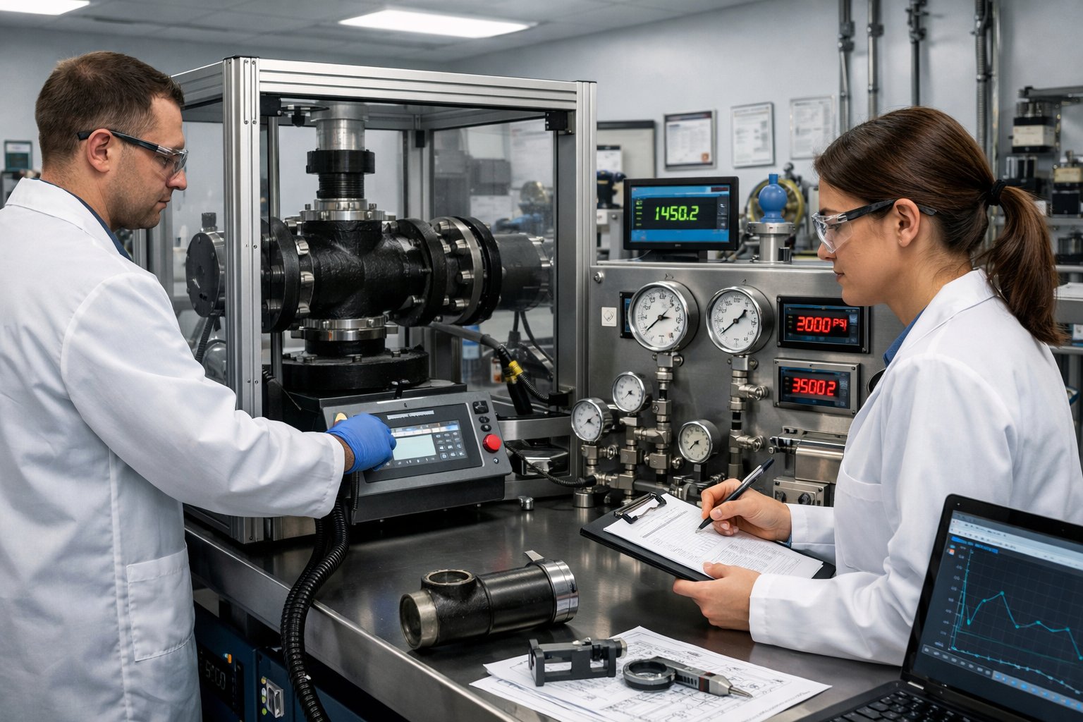 Testing laboratory for final component validation